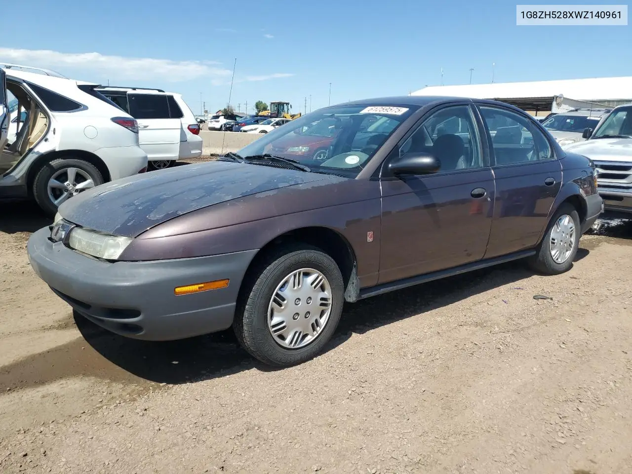 1998 Saturn Sl1 VIN: 1G8ZH528XWZ140961 Lot: 61259575