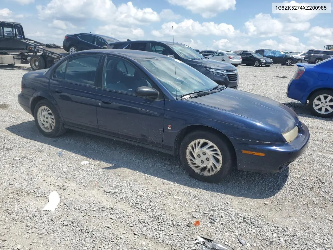 1999 Saturn Sl2 VIN: 1G8ZK5274XZ200985 Lot: 61952535