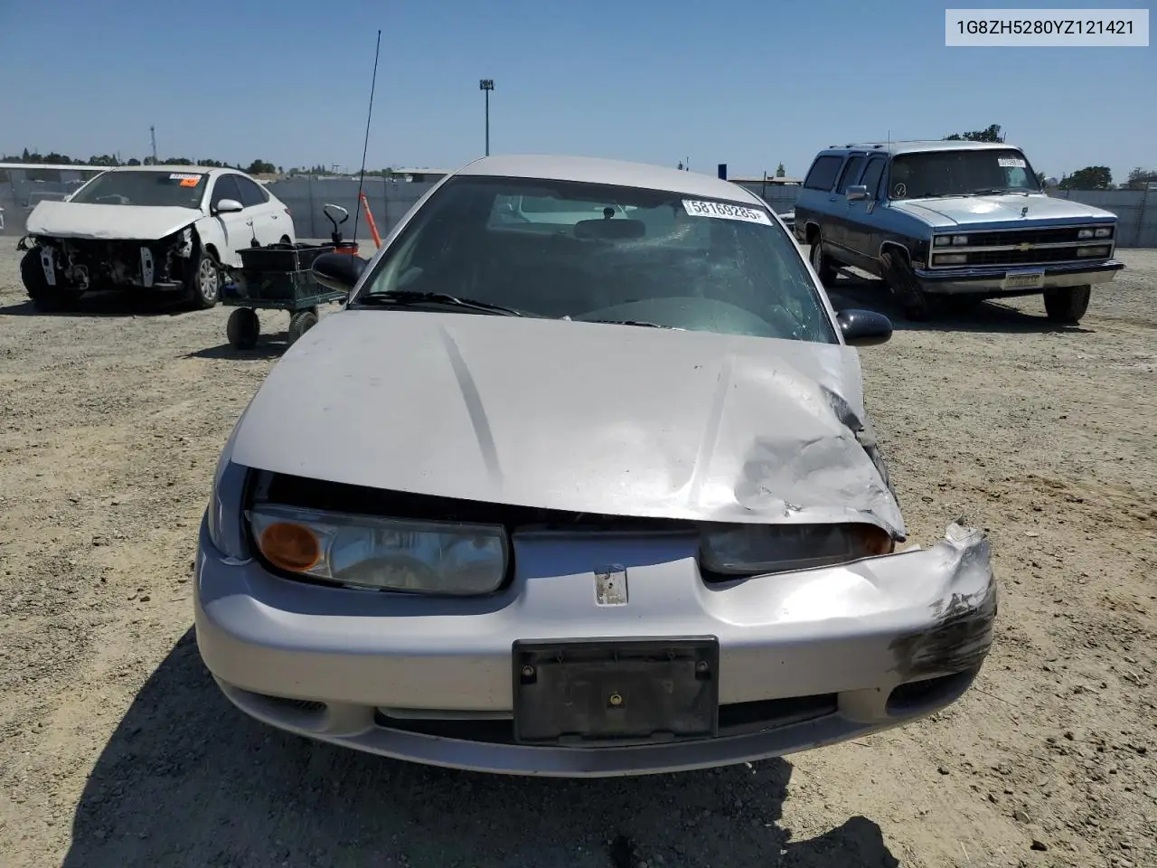 2000 Saturn Sl1 VIN: 1G8ZH5280YZ121421 Lot: 58169285