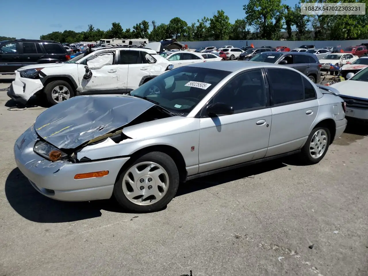 2002 Saturn Sl2 VIN: 1G8ZK54702Z303231 Lot: 58025505