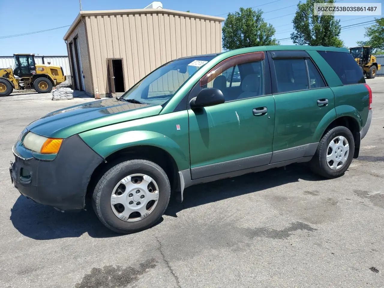 2003 Saturn Vue VIN: 5GZCZ53B03S861487 Lot: 55726185