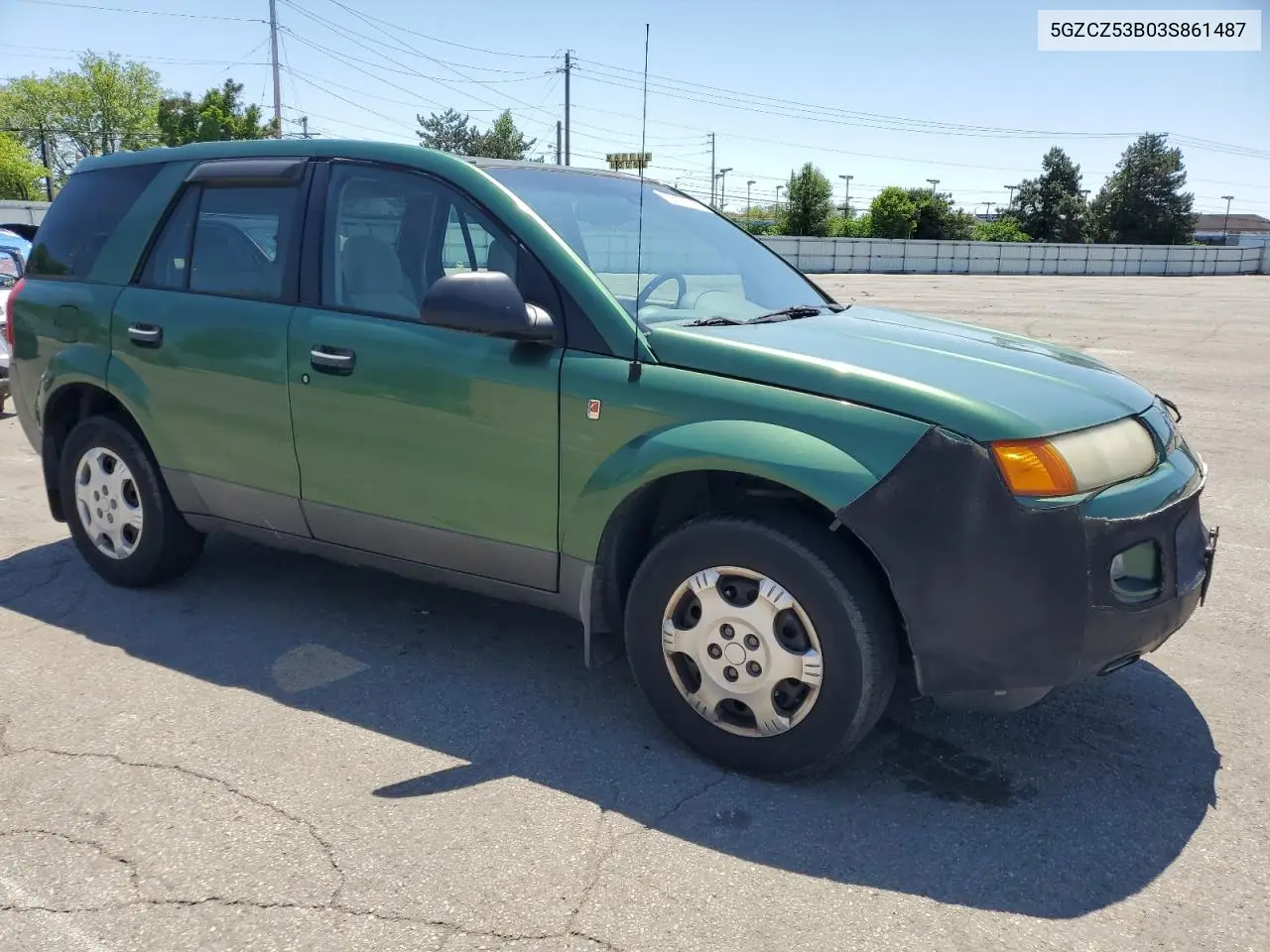 2003 Saturn Vue VIN: 5GZCZ53B03S861487 Lot: 55726185