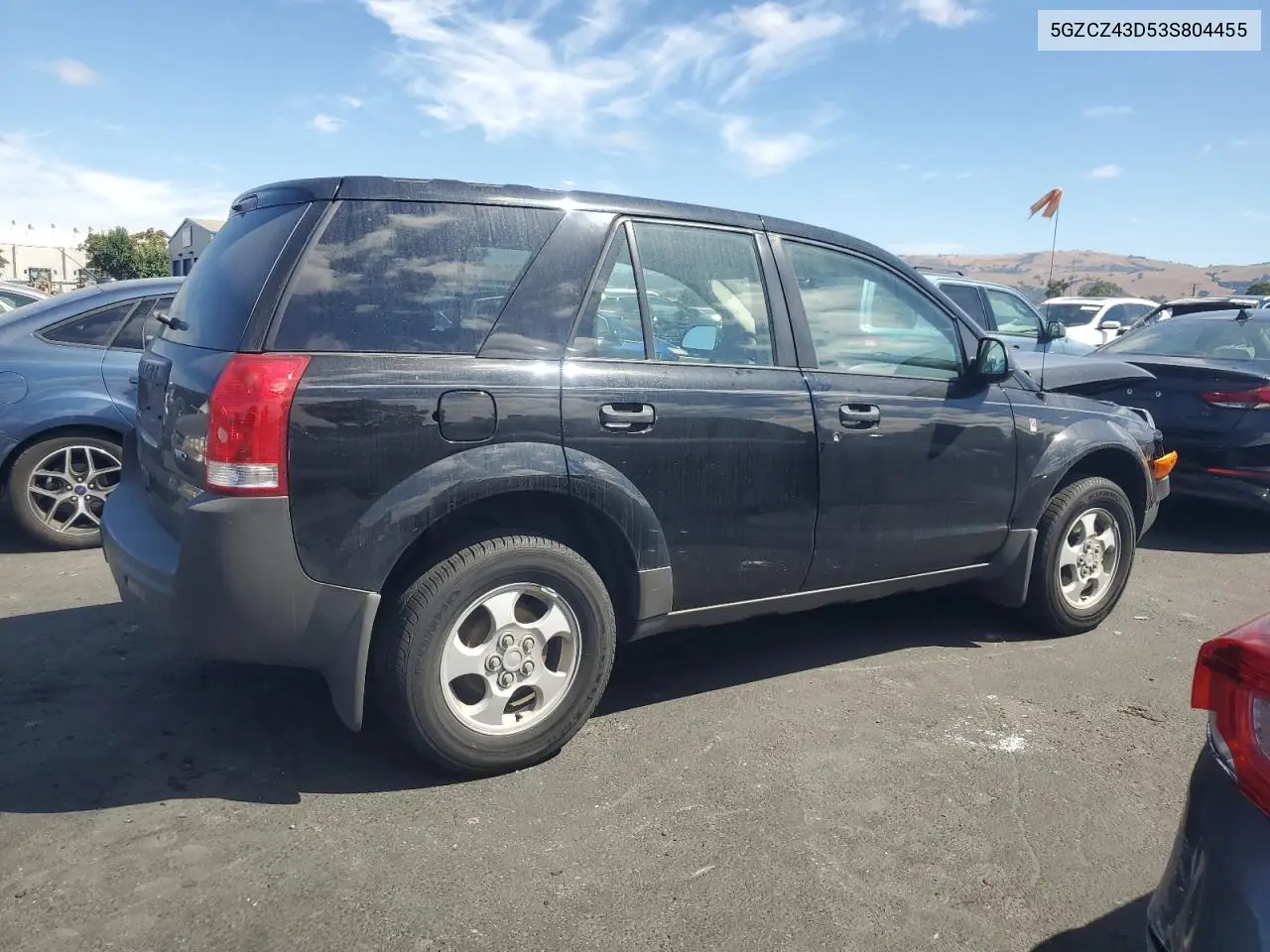 2003 Saturn Vue VIN: 5GZCZ43D53S804455 Lot: 65968355
