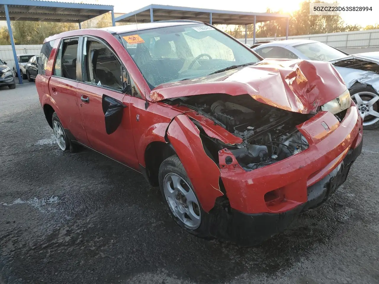 2003 Saturn Vue VIN: 5GZCZ23D63S828994 Lot: 77966493