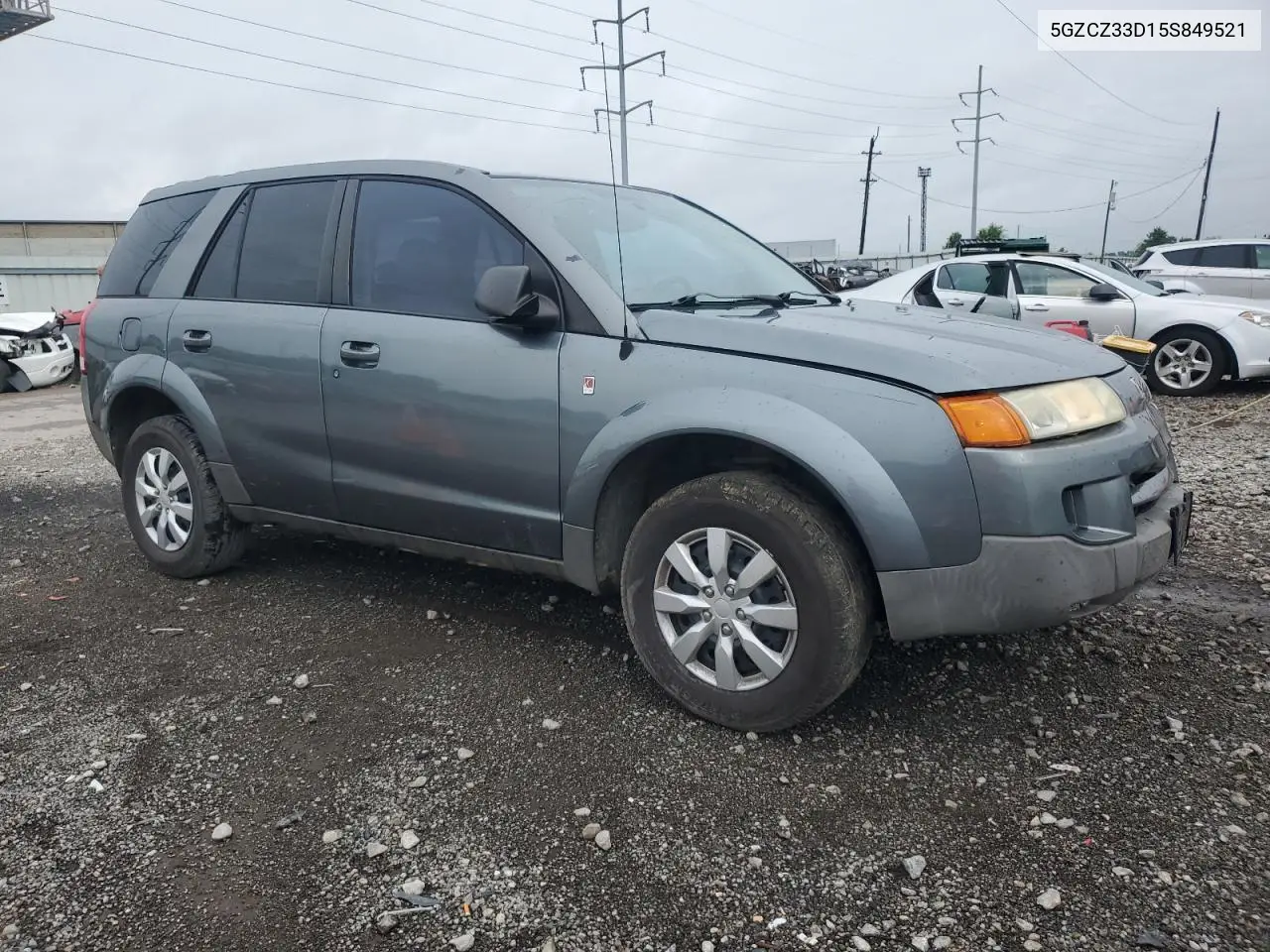 2005 Saturn Vue VIN: 5GZCZ33D15S849521 Lot: 61327075