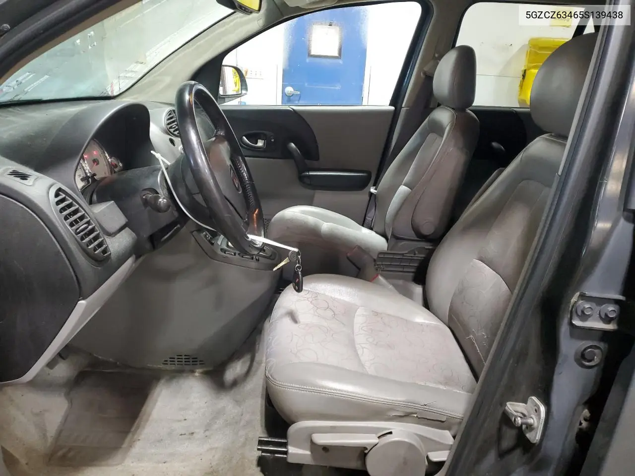 2005 Saturn Vue VIN: 5GZCZ63465S139438 Lot: 64807095