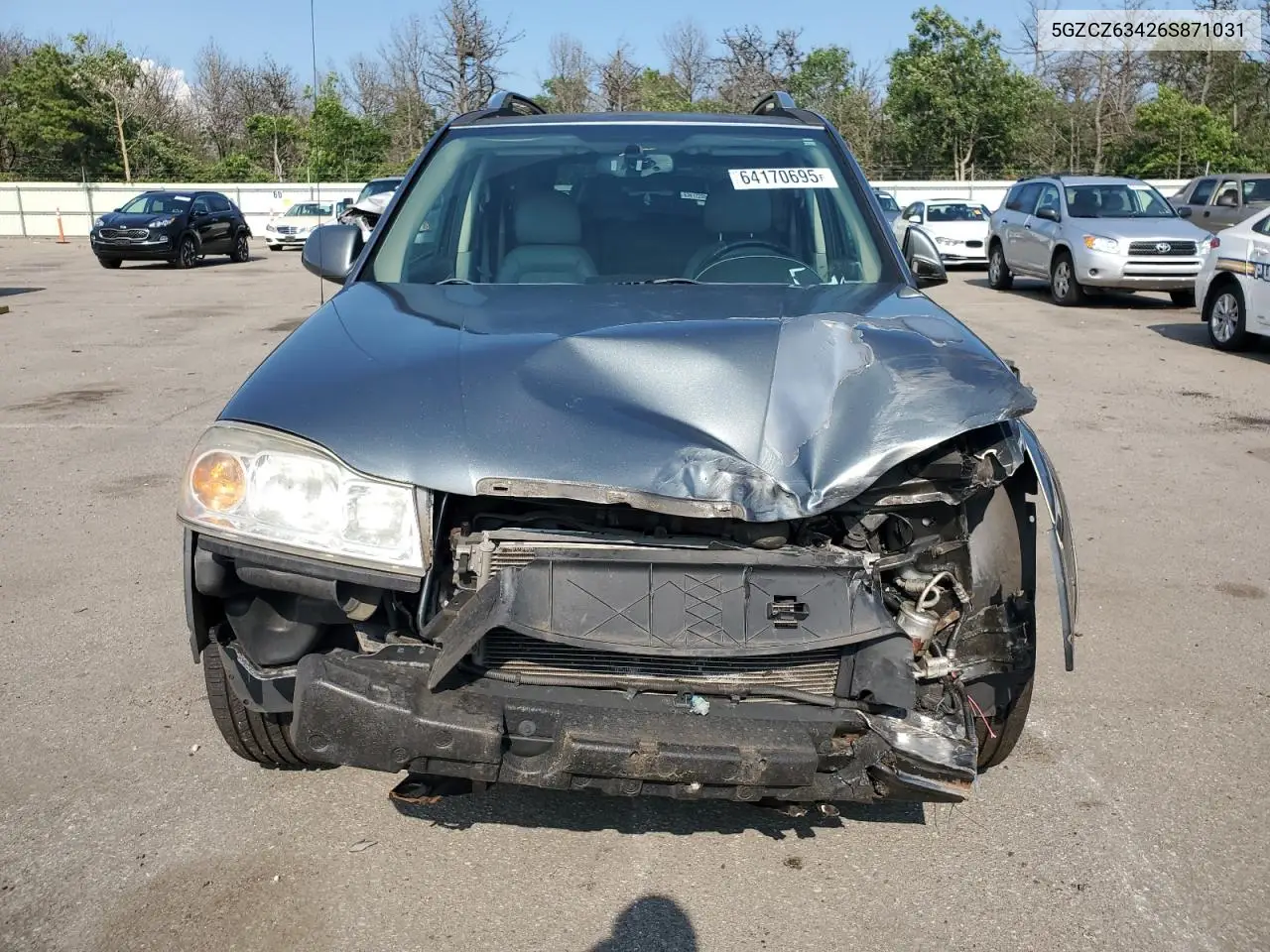 2006 Saturn Vue VIN: 5GZCZ63426S871031 Lot: 64170695