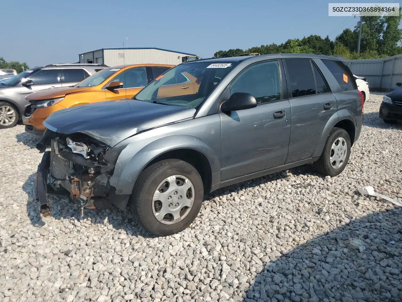 2006 Saturn Vue VIN: 5GZCZ33D36S894364 Lot: 64482605