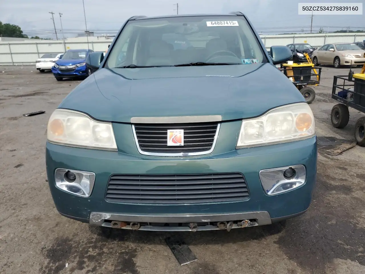 2007 Saturn Vue VIN: 5GZCZ53427S839160 Lot: 64807415