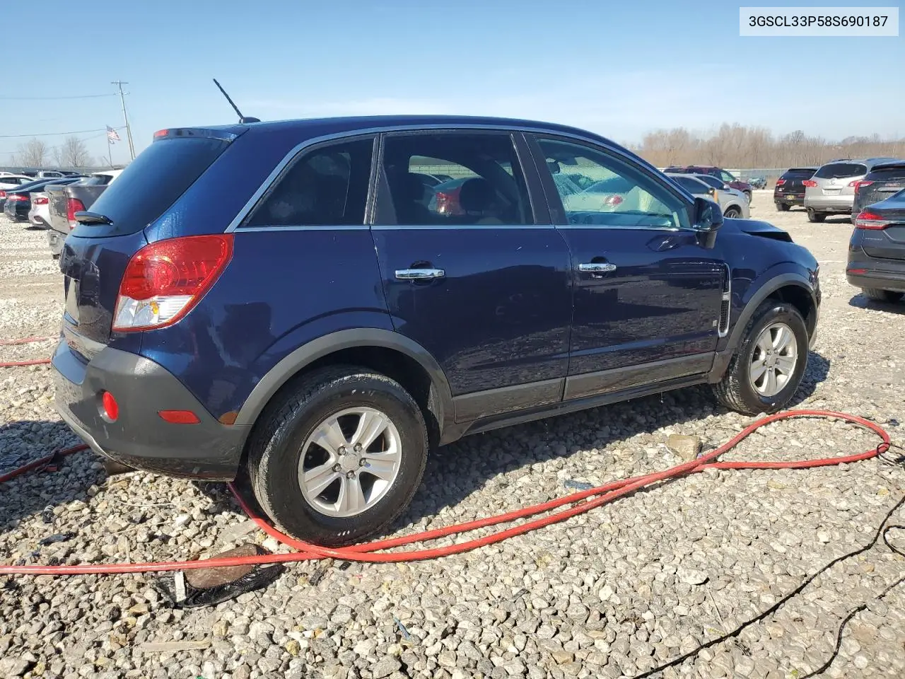 2008 Saturn Vue Xe VIN: 3GSCL33P58S690187 Lot: 46583415