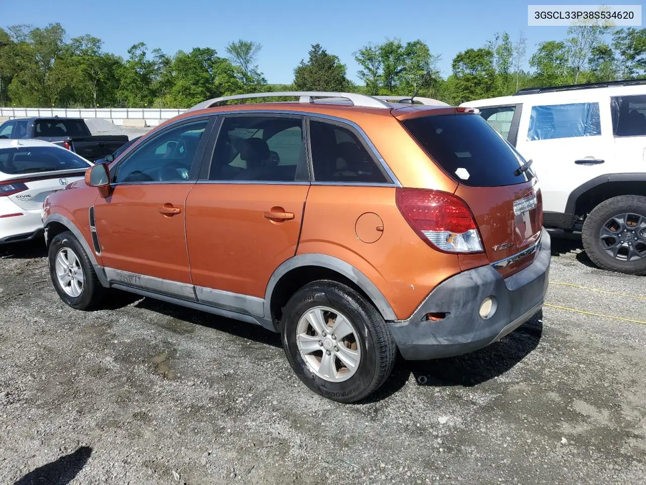 2008 Saturn Vue Xe VIN: 3GSCL33P38S534620 Lot: 53537035