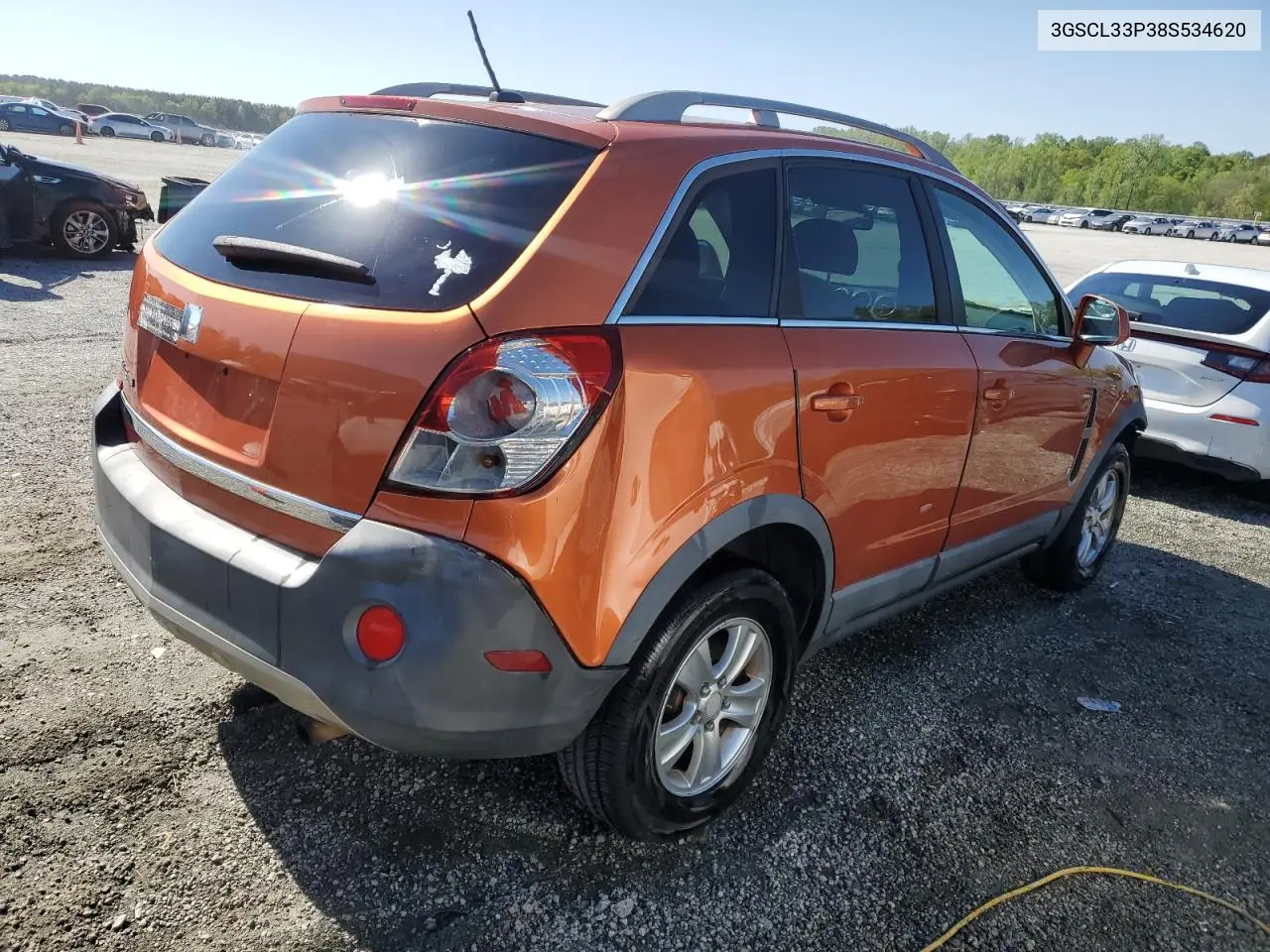 2008 Saturn Vue Xe VIN: 3GSCL33P38S534620 Lot: 53537035