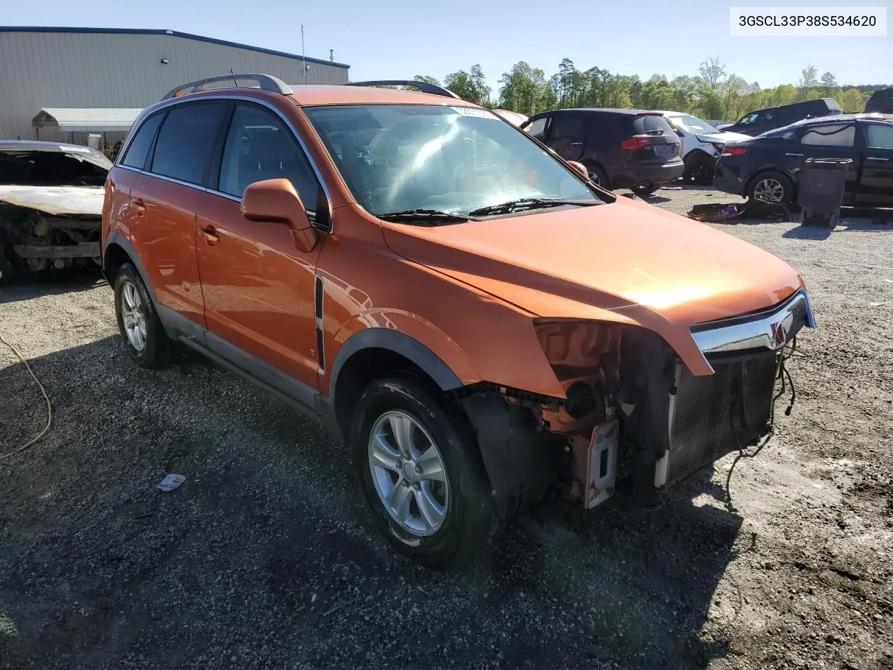2008 Saturn Vue Xe VIN: 3GSCL33P38S534620 Lot: 53537035