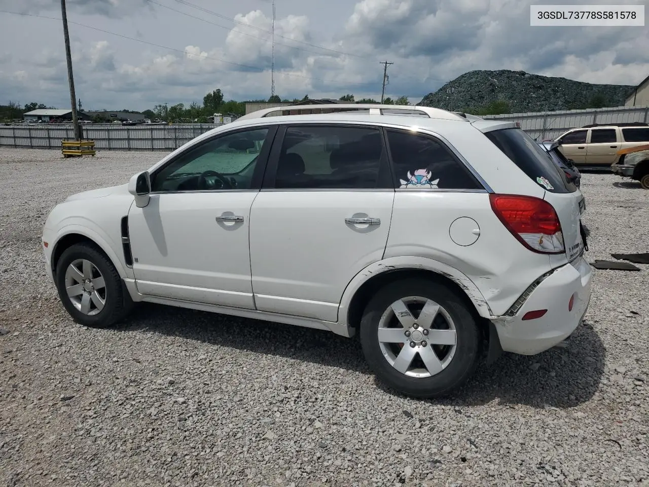 2008 Saturn Vue Xr VIN: 3GSDL73778S581578 Lot: 54727195
