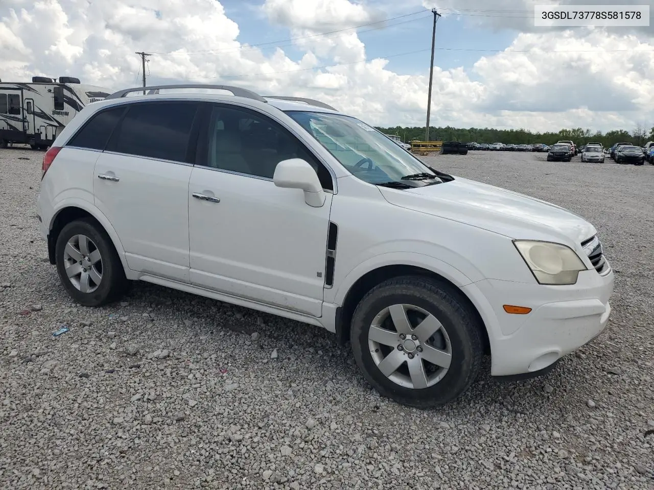 2008 Saturn Vue Xr VIN: 3GSDL73778S581578 Lot: 54727195