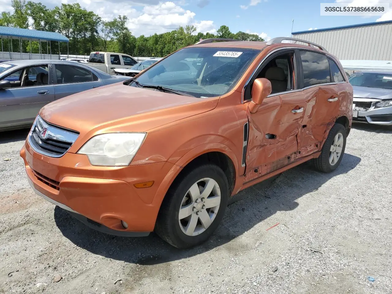 2008 Saturn Vue Xr VIN: 3GSCL53738S665638 Lot: 55435765