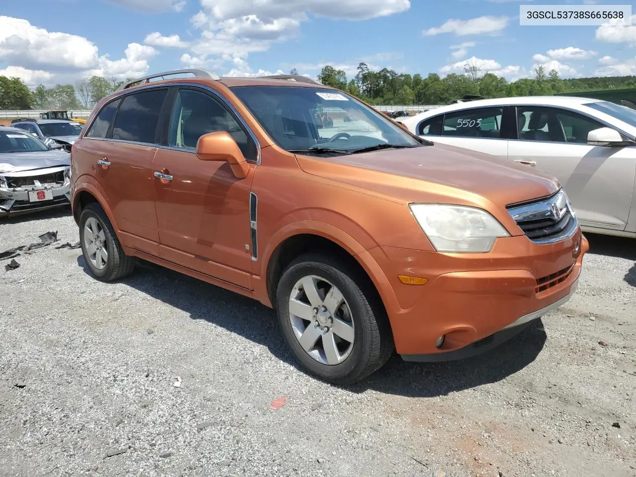 2008 Saturn Vue Xr VIN: 3GSCL53738S665638 Lot: 55435765