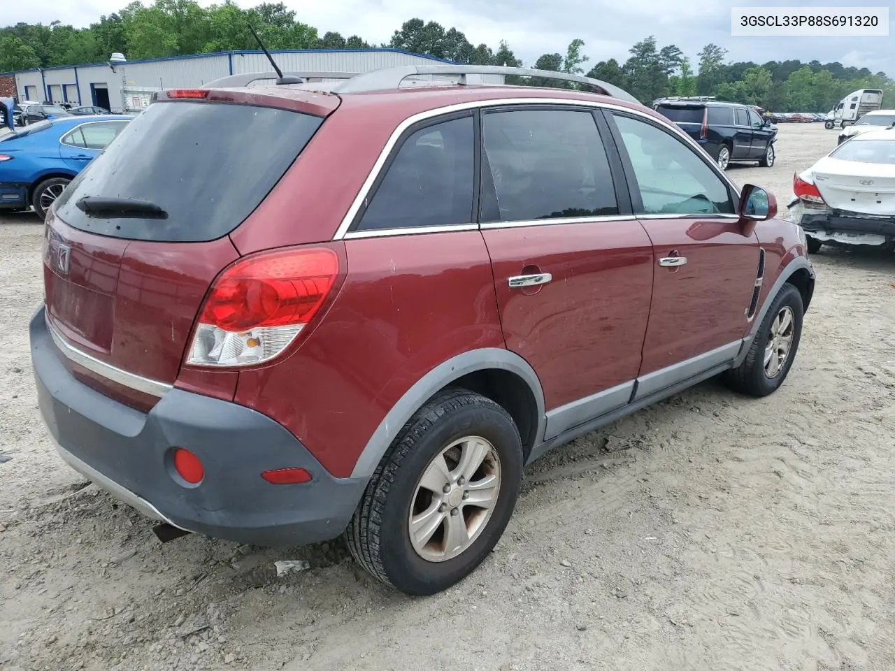 2008 Saturn Vue Xe VIN: 3GSCL33P88S691320 Lot: 55957655