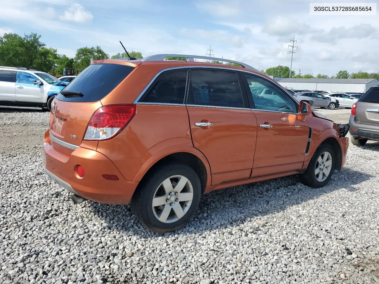2008 Saturn Vue Xr VIN: 3GSCL53728S685654 Lot: 56755065