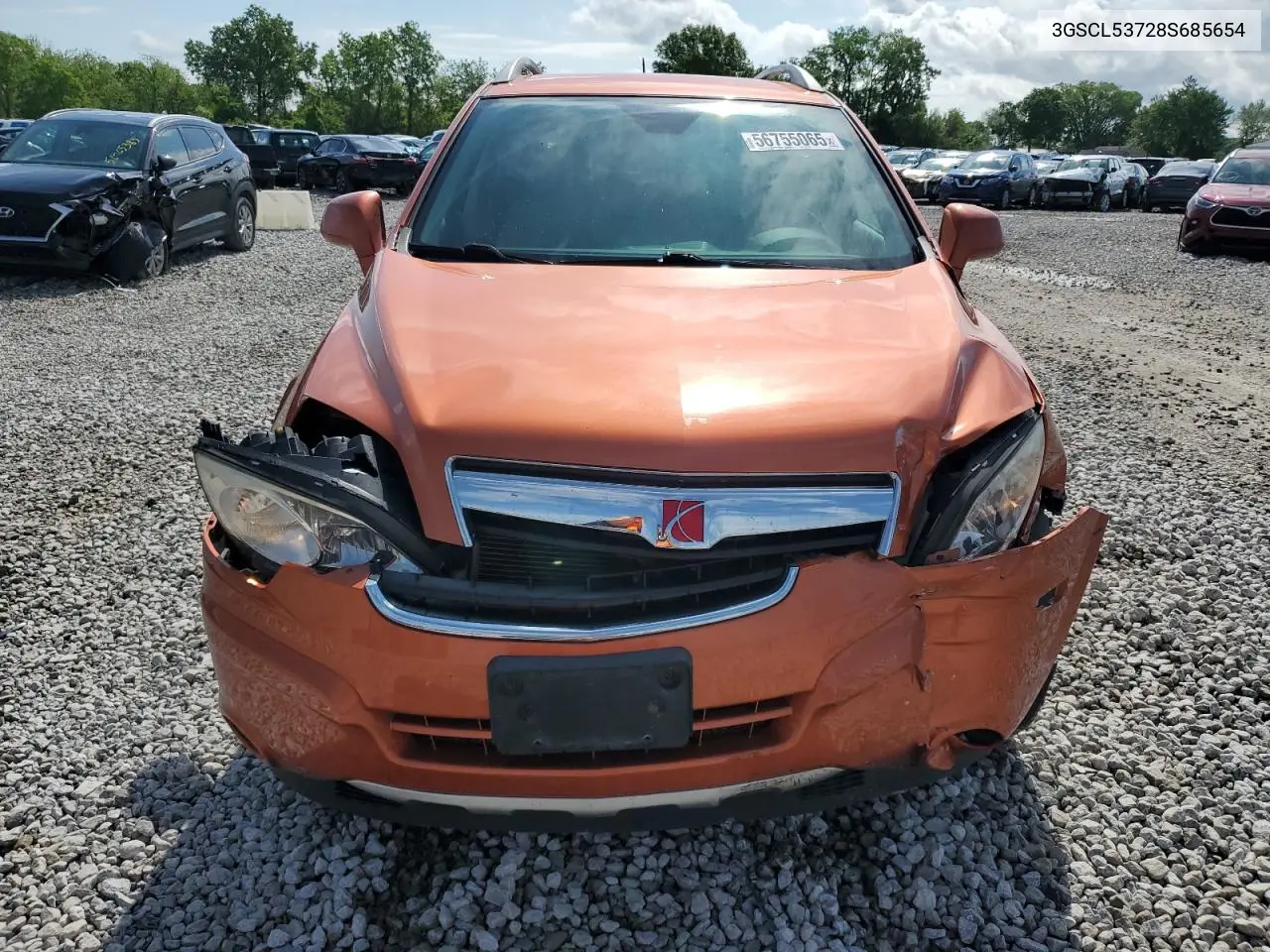 2008 Saturn Vue Xr VIN: 3GSCL53728S685654 Lot: 56755065