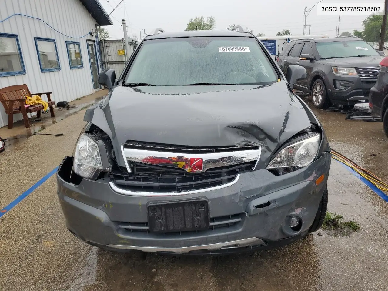 2008 Saturn Vue Xr VIN: 3GSCL53778S718602 Lot: 57809885