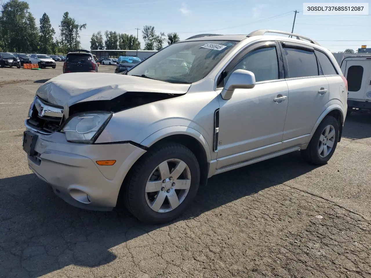 2008 Saturn Vue Xr VIN: 3GSDL73768S512087 Lot: 57958945