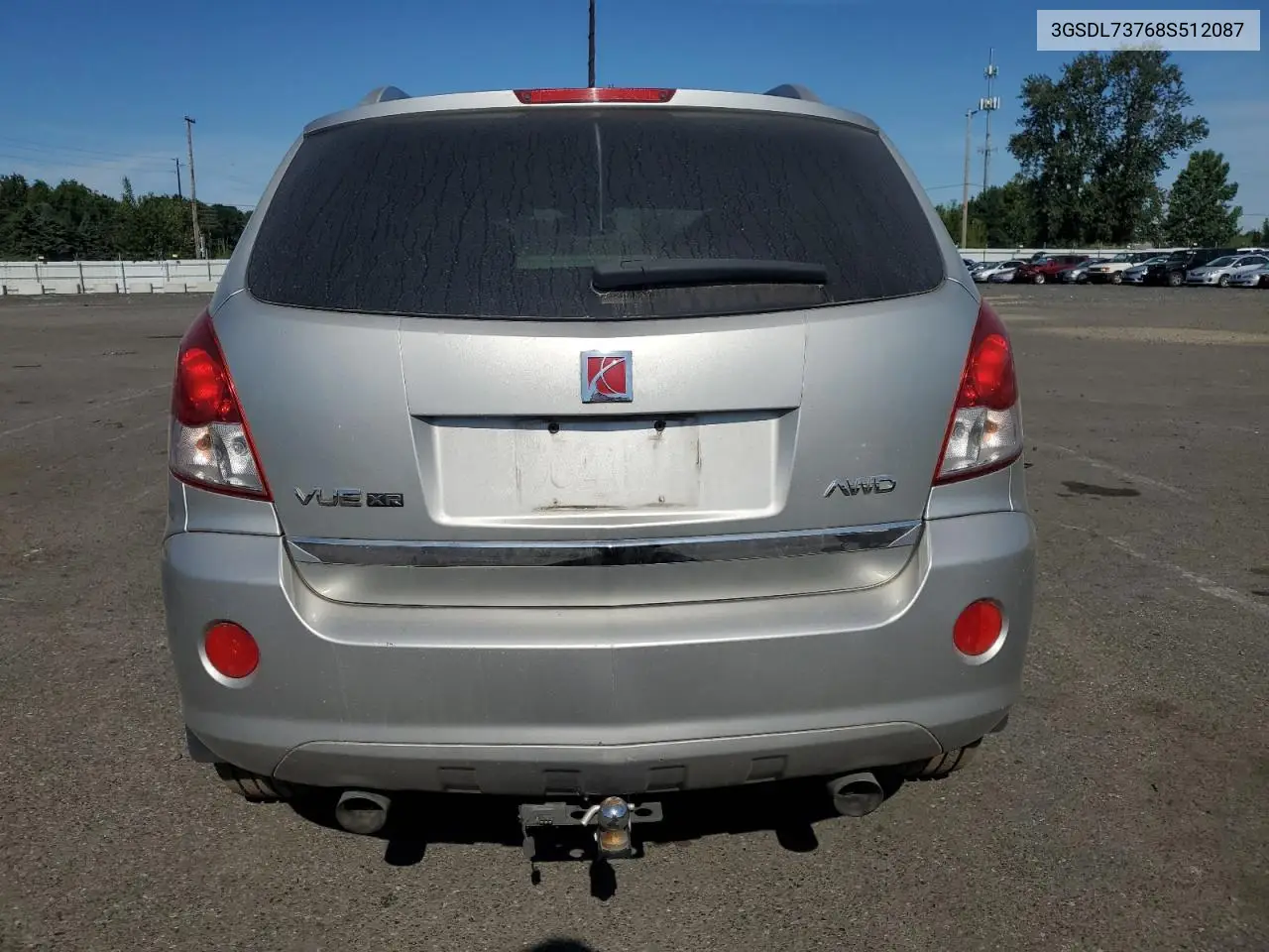 2008 Saturn Vue Xr VIN: 3GSDL73768S512087 Lot: 57958945