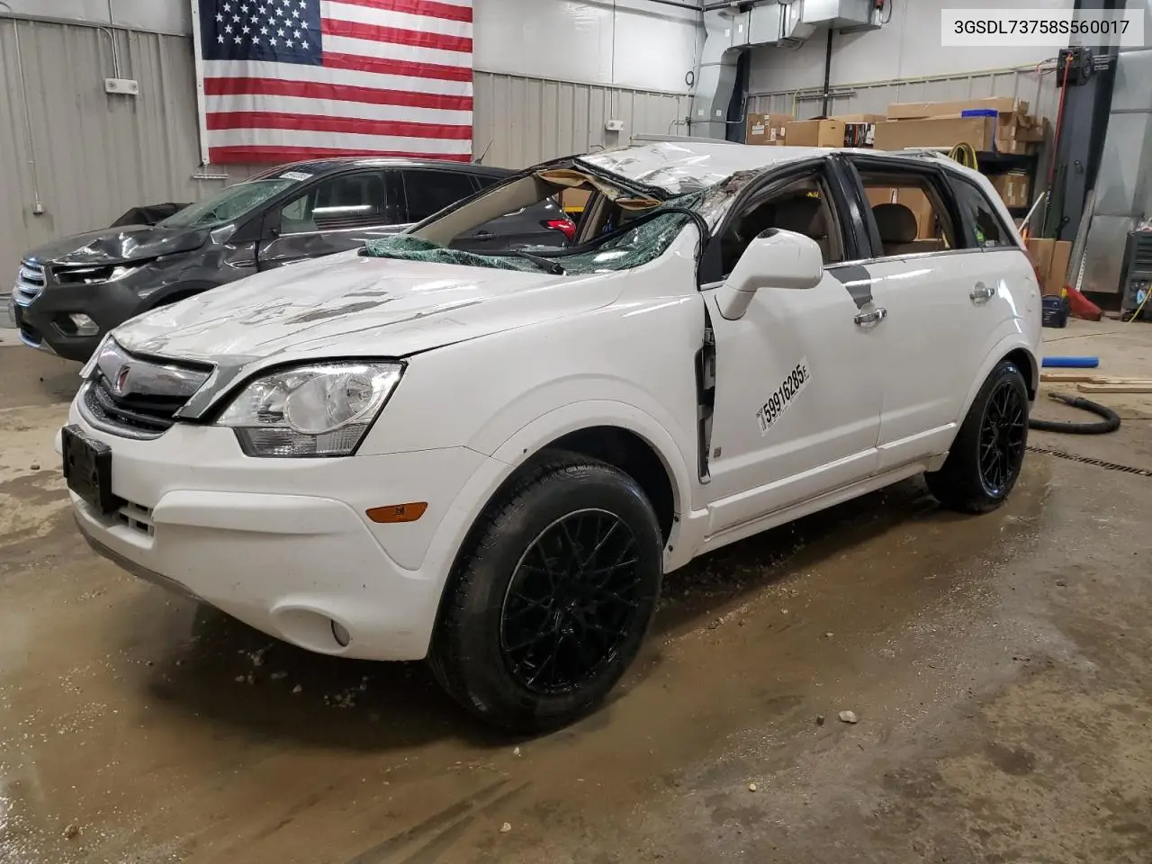 2008 Saturn Vue Xr VIN: 3GSDL73758S560017 Lot: 59916285