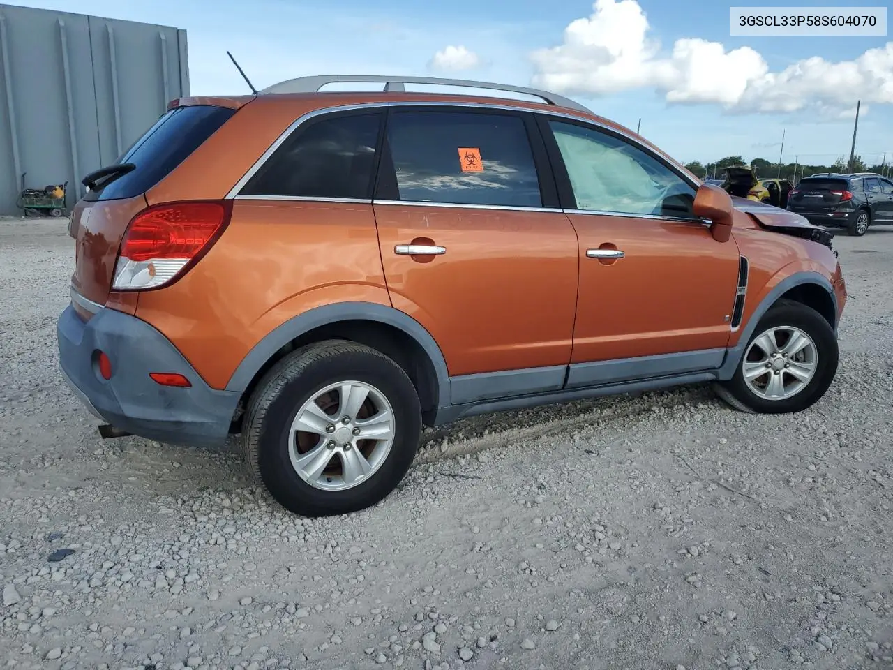 2008 Saturn Vue Xe VIN: 3GSCL33P58S604070 Lot: 61024305