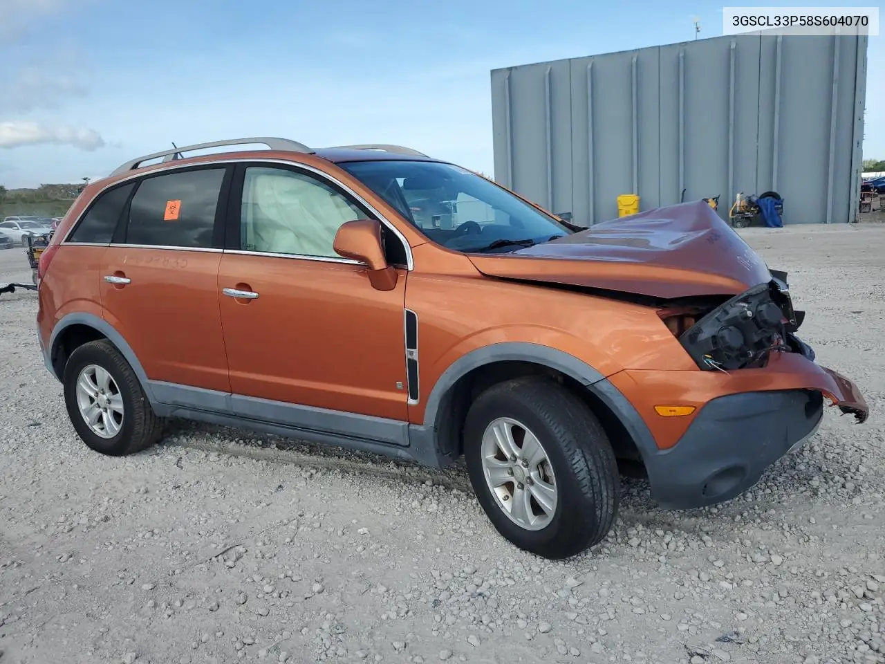 2008 Saturn Vue Xe VIN: 3GSCL33P58S604070 Lot: 61024305