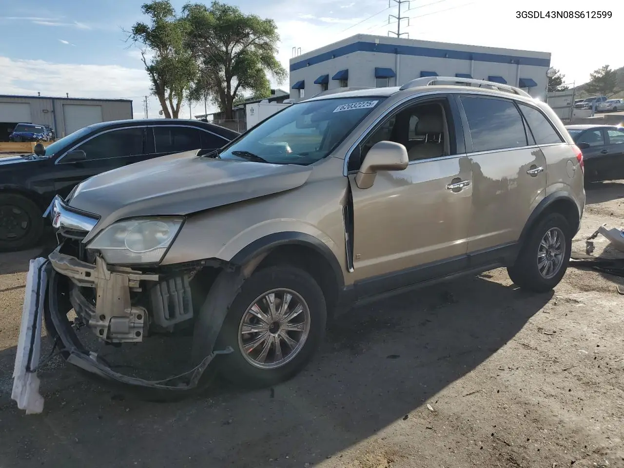 2008 Saturn Vue Xe VIN: 3GSDL43N08S612599 Lot: 62032225