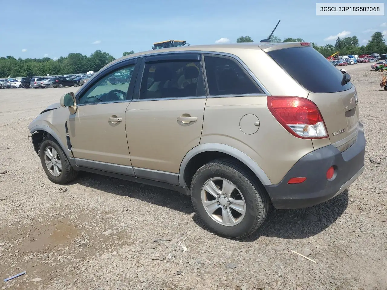 2008 Saturn Vue Xe VIN: 3GSCL33P18S502068 Lot: 62072725