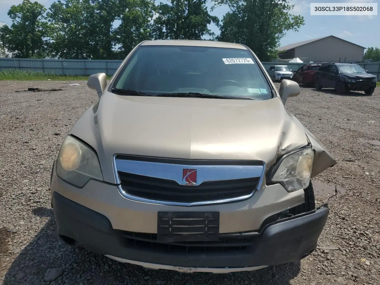 2008 Saturn Vue Xe VIN: 3GSCL33P18S502068 Lot: 62072725