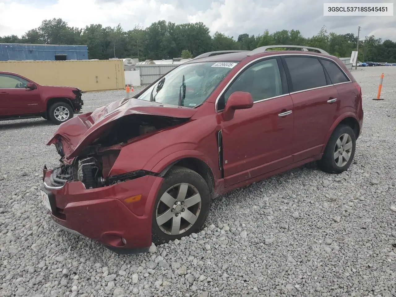 2008 Saturn Vue Xr VIN: 3GSCL53718S545451 Lot: 62396535