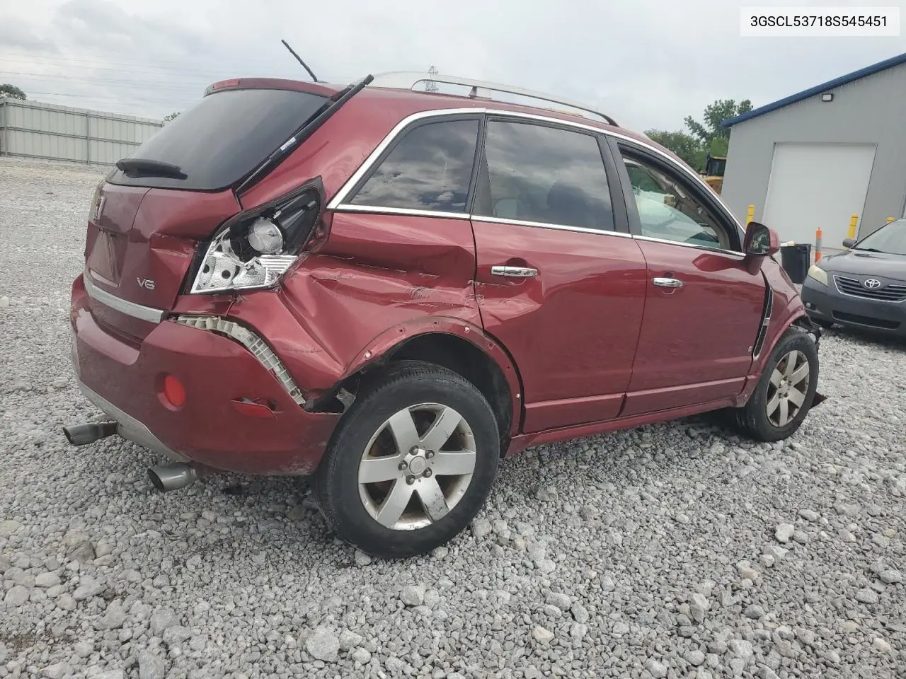 2008 Saturn Vue Xr VIN: 3GSCL53718S545451 Lot: 62396535