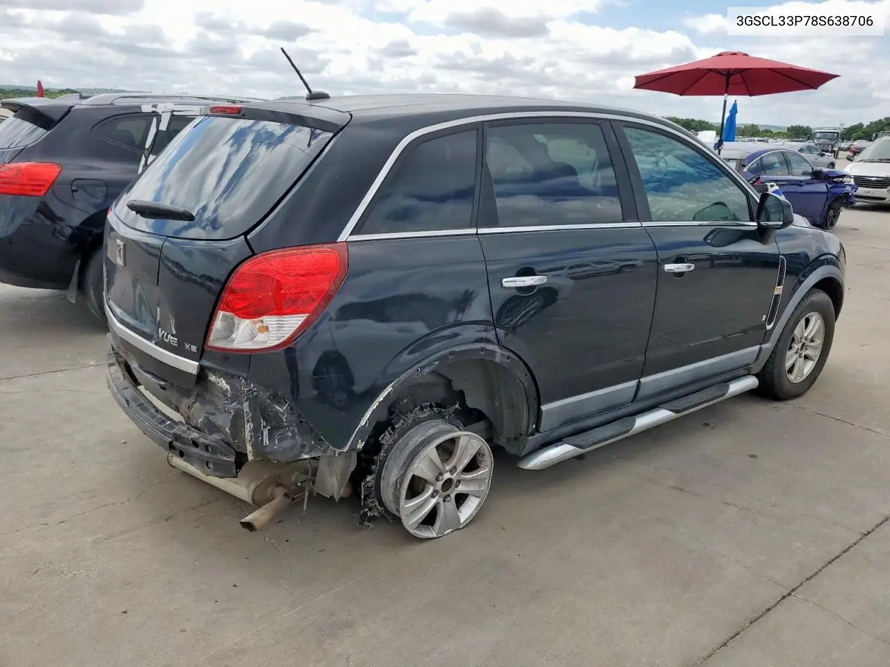 2008 Saturn Vue Xe VIN: 3GSCL33P78S638706 Lot: 62533675