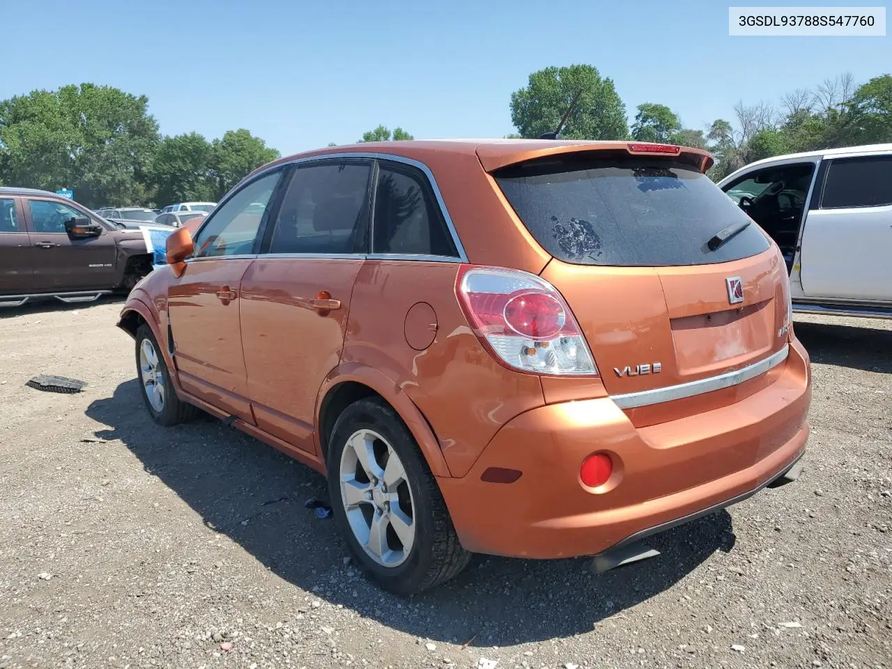 2008 Saturn Vue Redline VIN: 3GSDL93788S547760 Lot: 63076315