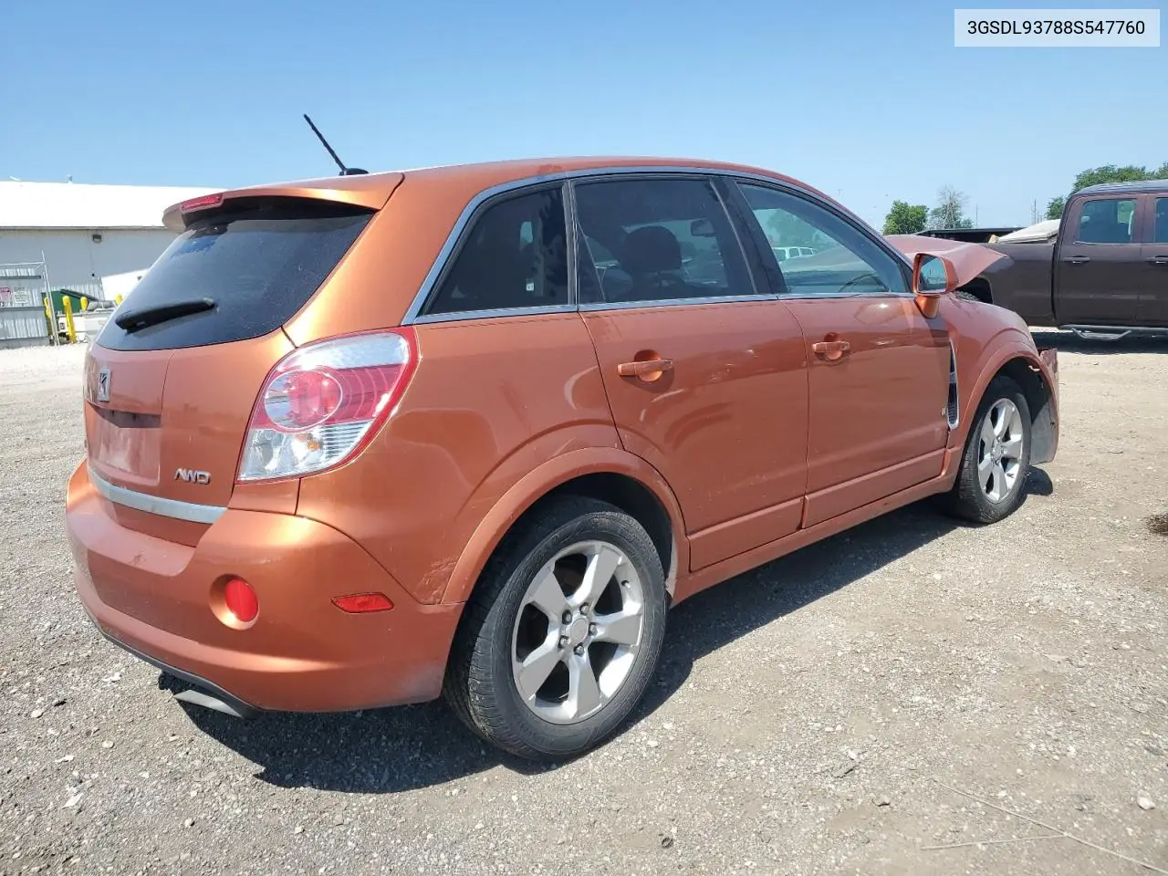 2008 Saturn Vue Redline VIN: 3GSDL93788S547760 Lot: 63076315