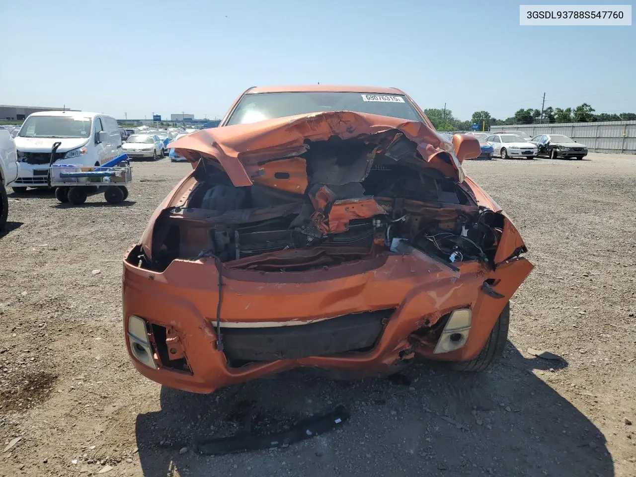 2008 Saturn Vue Redline VIN: 3GSDL93788S547760 Lot: 63076315