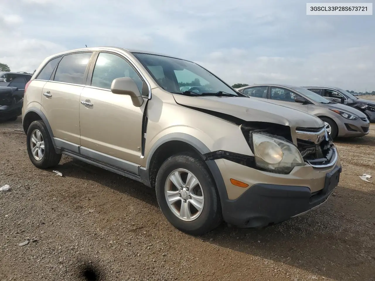 2008 Saturn Vue Xe VIN: 3GSCL33P28S673721 Lot: 64276315