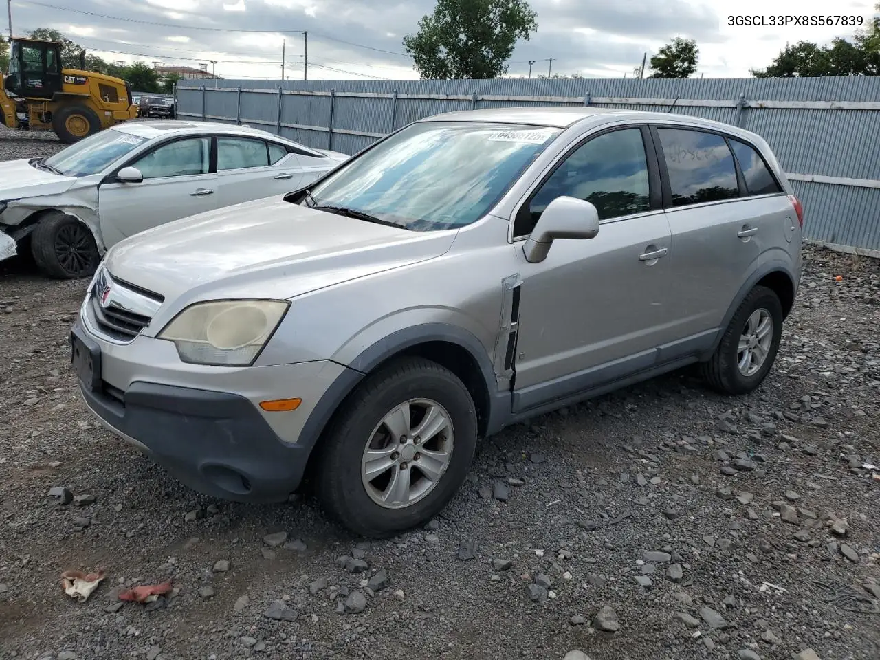2008 Saturn Vue Xe VIN: 3GSCL33PX8S567839 Lot: 64586125