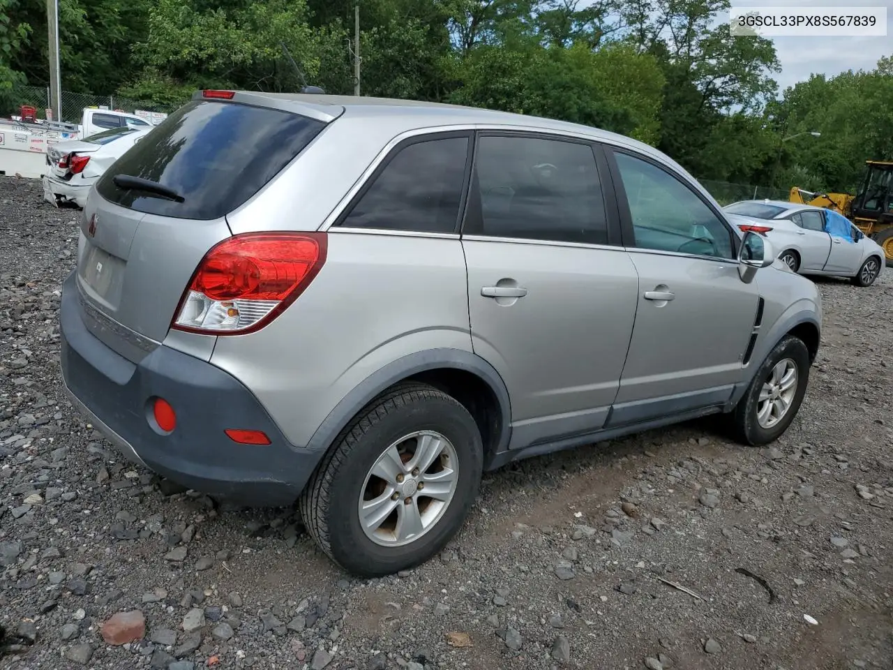 2008 Saturn Vue Xe VIN: 3GSCL33PX8S567839 Lot: 64586125