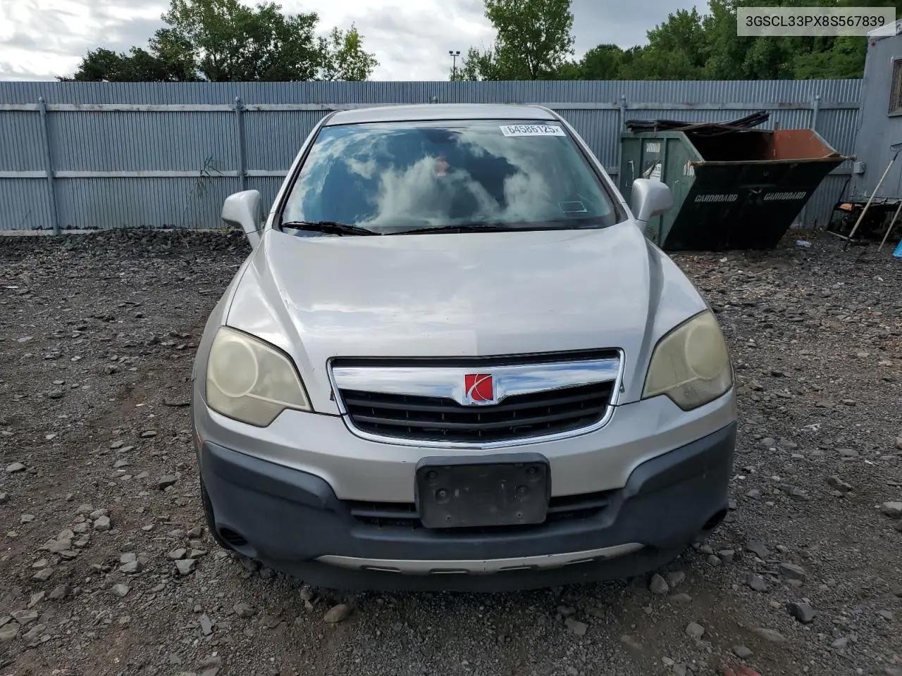 2008 Saturn Vue Xe VIN: 3GSCL33PX8S567839 Lot: 64586125