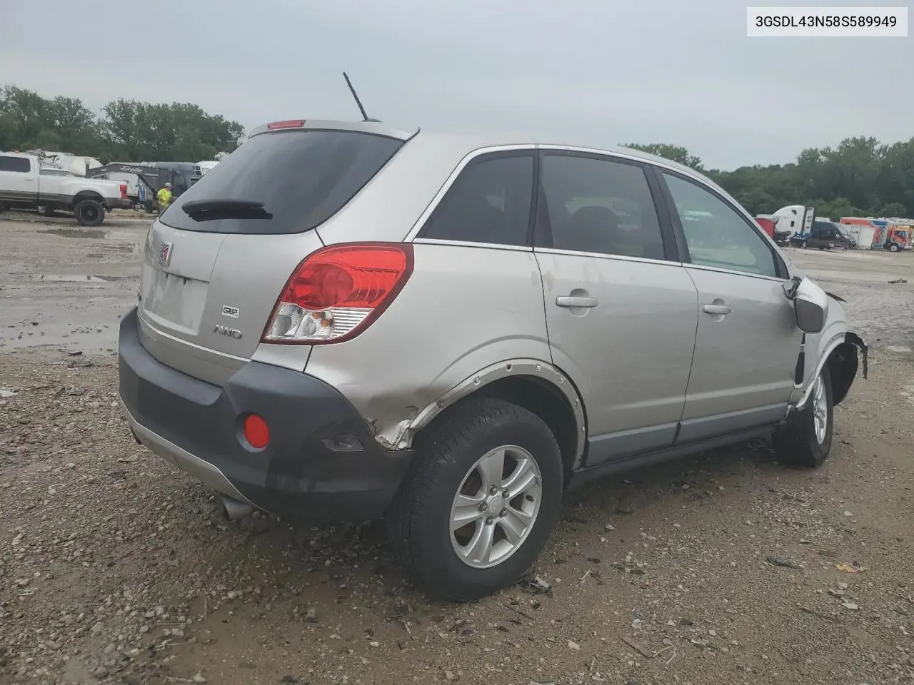 2008 Saturn Vue Xe VIN: 3GSDL43N58S589949 Lot: 65129485
