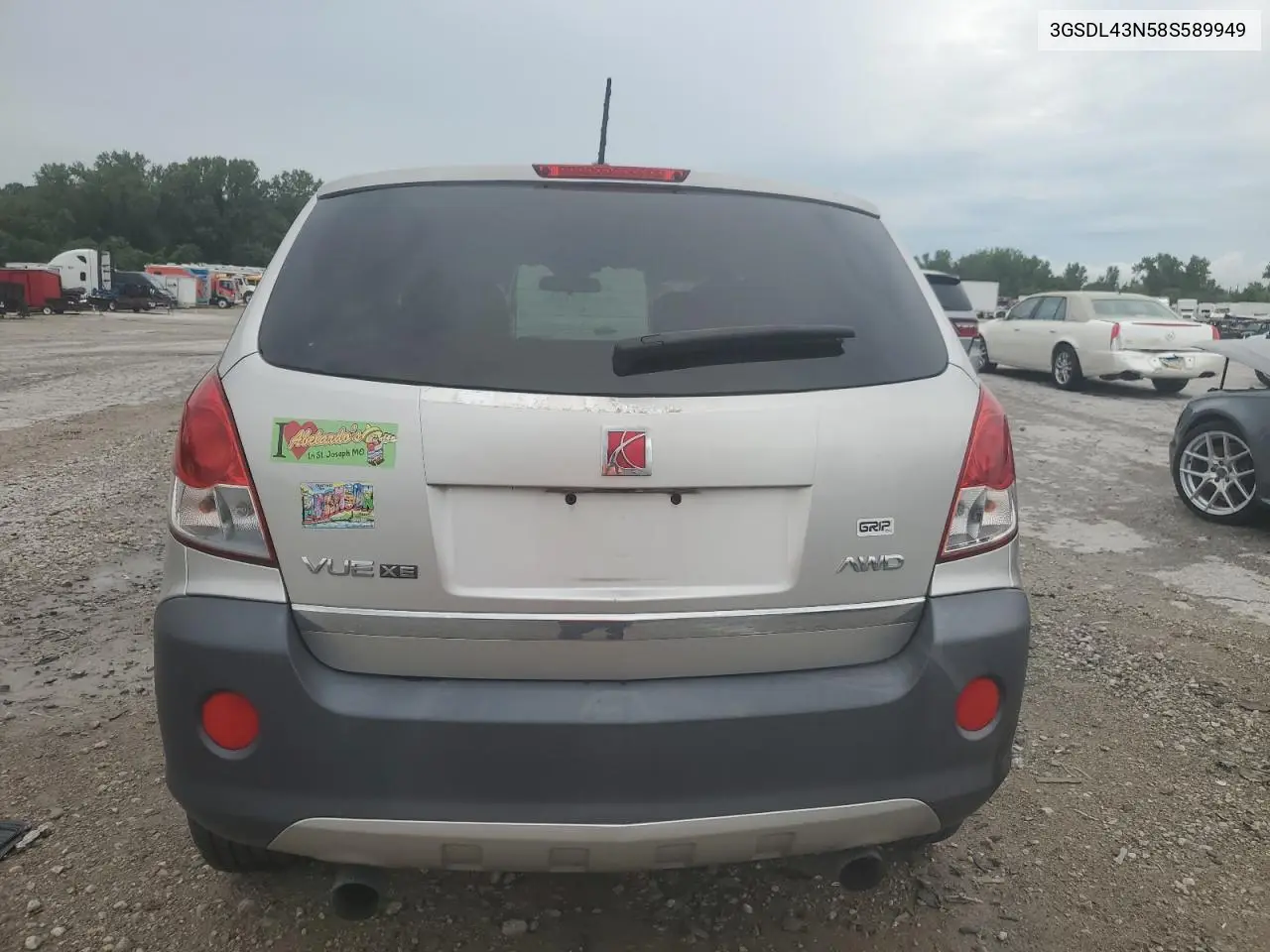 2008 Saturn Vue Xe VIN: 3GSDL43N58S589949 Lot: 65129485