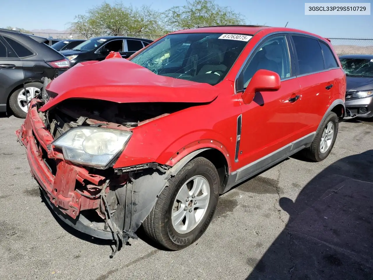 2009 Saturn Vue Xe VIN: 3GSCL33P29S510729 Lot: 61263075