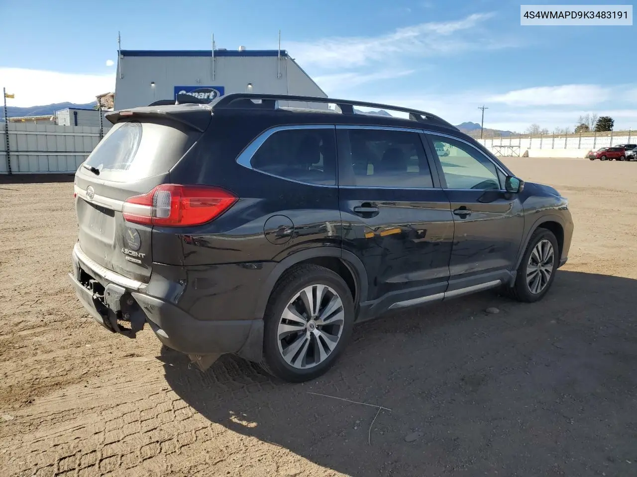 2019 Subaru Ascent Limited VIN: 4S4WMAPD9K3483191 Lot: 49511005