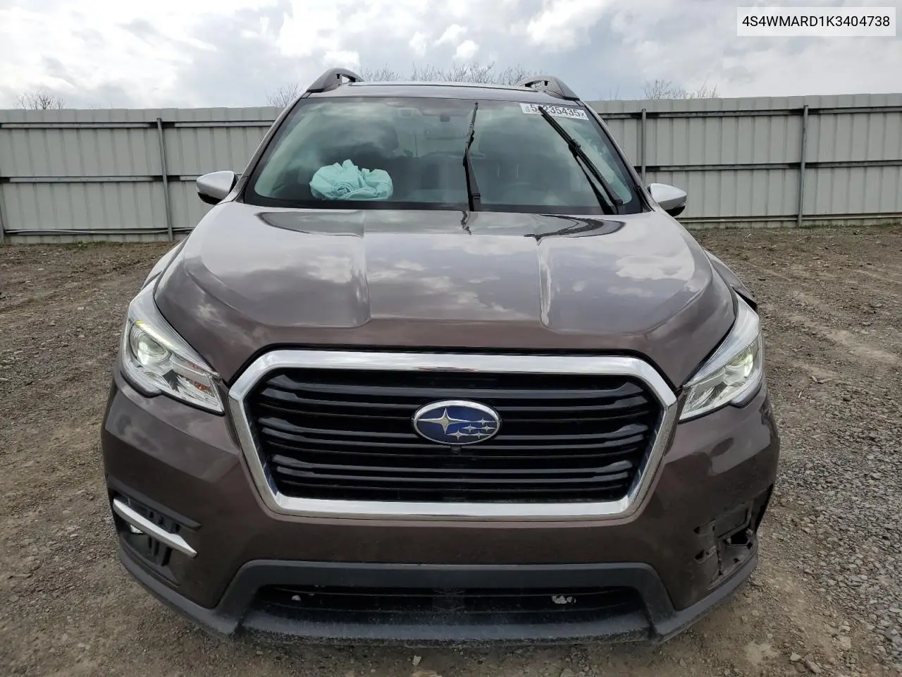2019 Subaru Ascent Touring VIN: 4S4WMARD1K3404738 Lot: 51235435