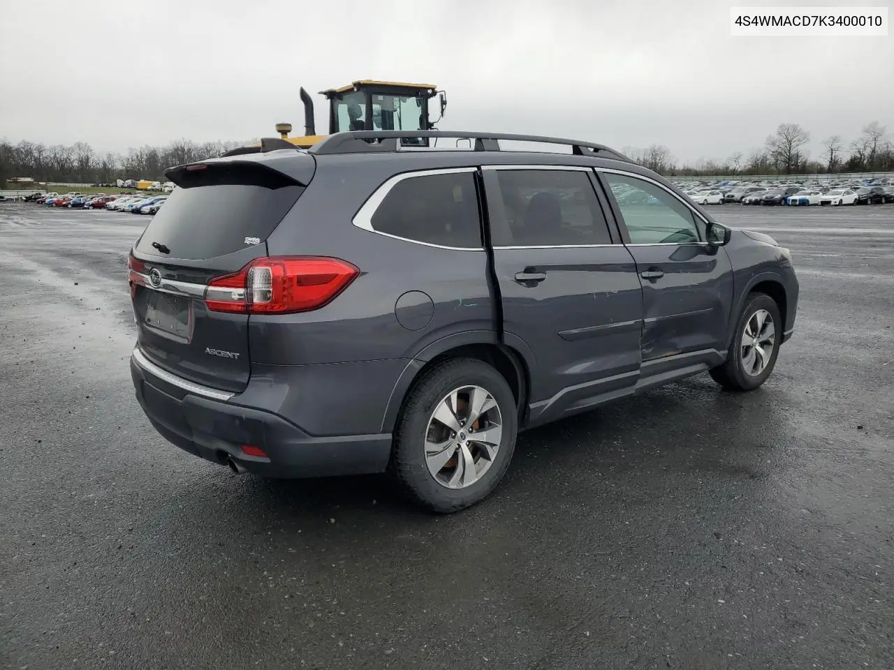 2019 Subaru Ascent Premium VIN: 4S4WMACD7K3400010 Lot: 52605035
