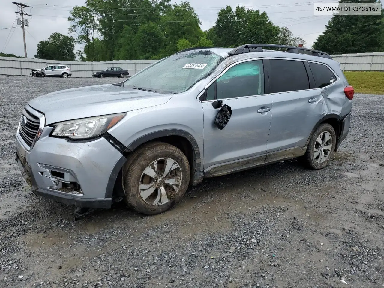 2019 Subaru Ascent Premium VIN: 4S4WMAFD1K3435167 Lot: 54485645